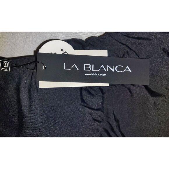 NWT La Blanca Island Goddess 1 Piece Swimsuit Size 8 Black UPF 50 Beach Pool - Picture 8 of 8